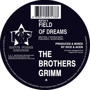 The Brothers Grimm - Kniteforce Records - Field Of Dreams/Exodus (The Lion Awakes) - KF311 - 12" Black Vinyl