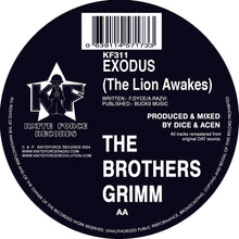 Load image into Gallery viewer, The Brothers Grimm - Kniteforce Records - Field Of Dreams/Exodus (The Lion Awakes) - KF311 - 12&quot; Black Vinyl