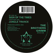 Load image into Gallery viewer, The Brothers Grimm - Kniteforce Records - Sign Of The Times/Jungle Trance - KF312 - 12&quot; Black Vinyl - Breakbeat Hardcore