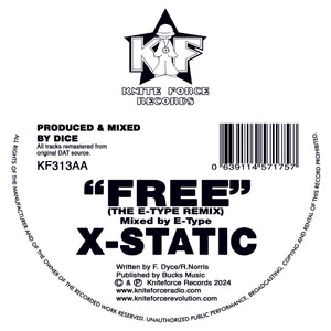 X-Static - Kniteforce Records - Free EP - KF313 - 12"  Vinyl - Breakbeat Hardcore