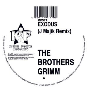 The Brothers Grimm - Kniteforce Records - Exodus Remix EP - KF317 - 12" Black Vinyl