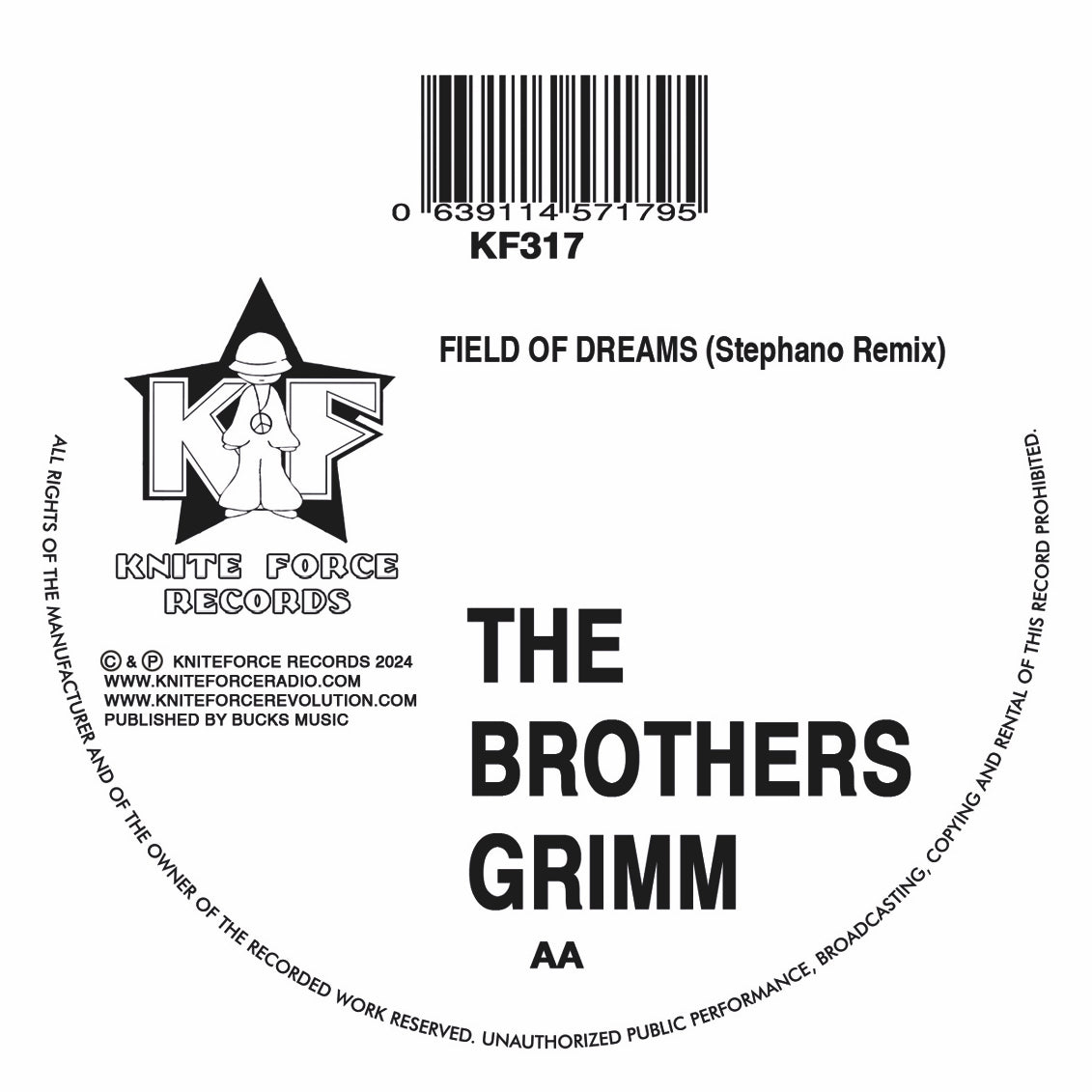 The Brothers Grimm - Kniteforce Records - Exodus Remix EP - KF317 - 12" Black Vinyl
