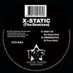 X-Static - Kniteforce Records - Murderous Style Remixes EP - KF318 - 12" Black Vinyl