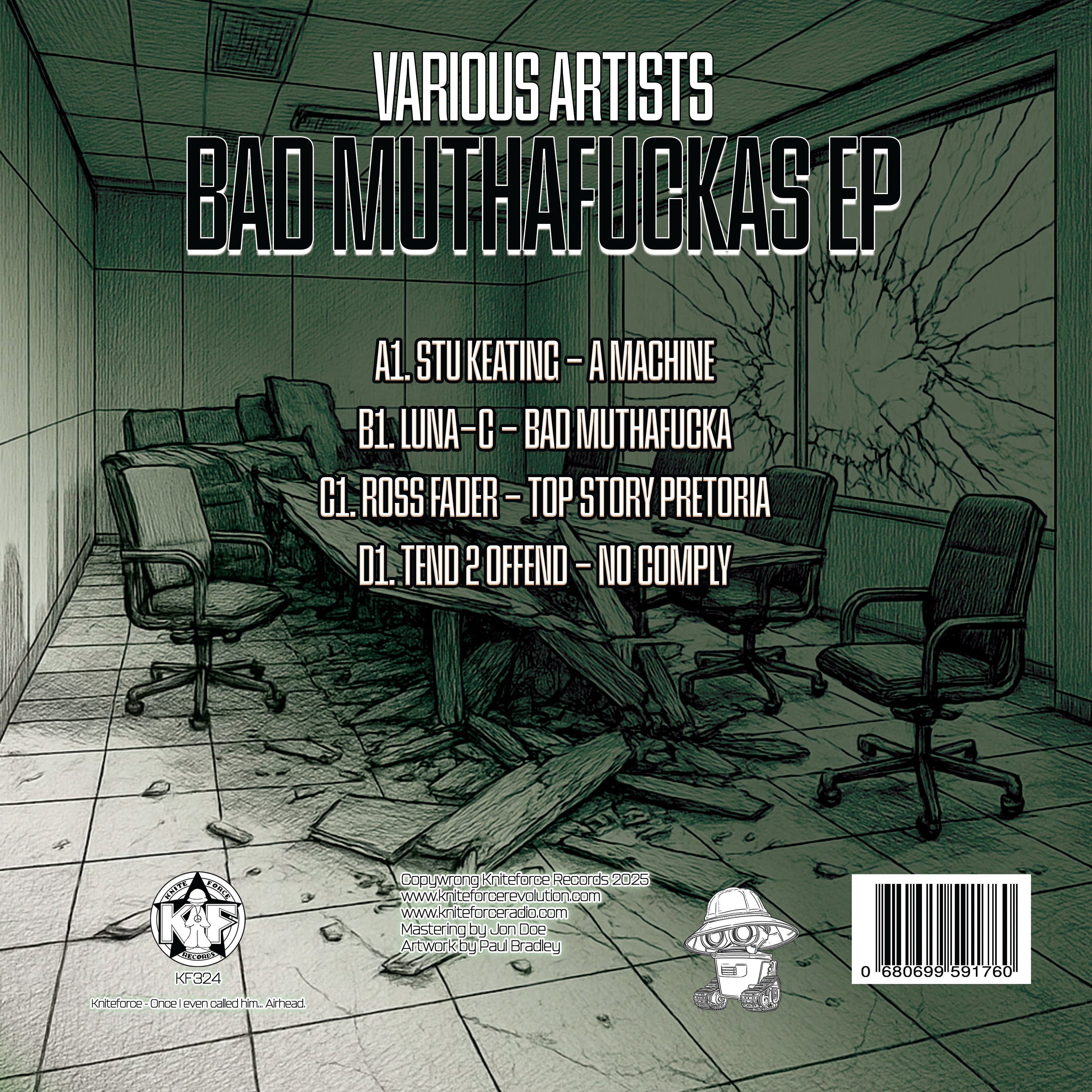 Bad Muthafuckas EP - back sleeve