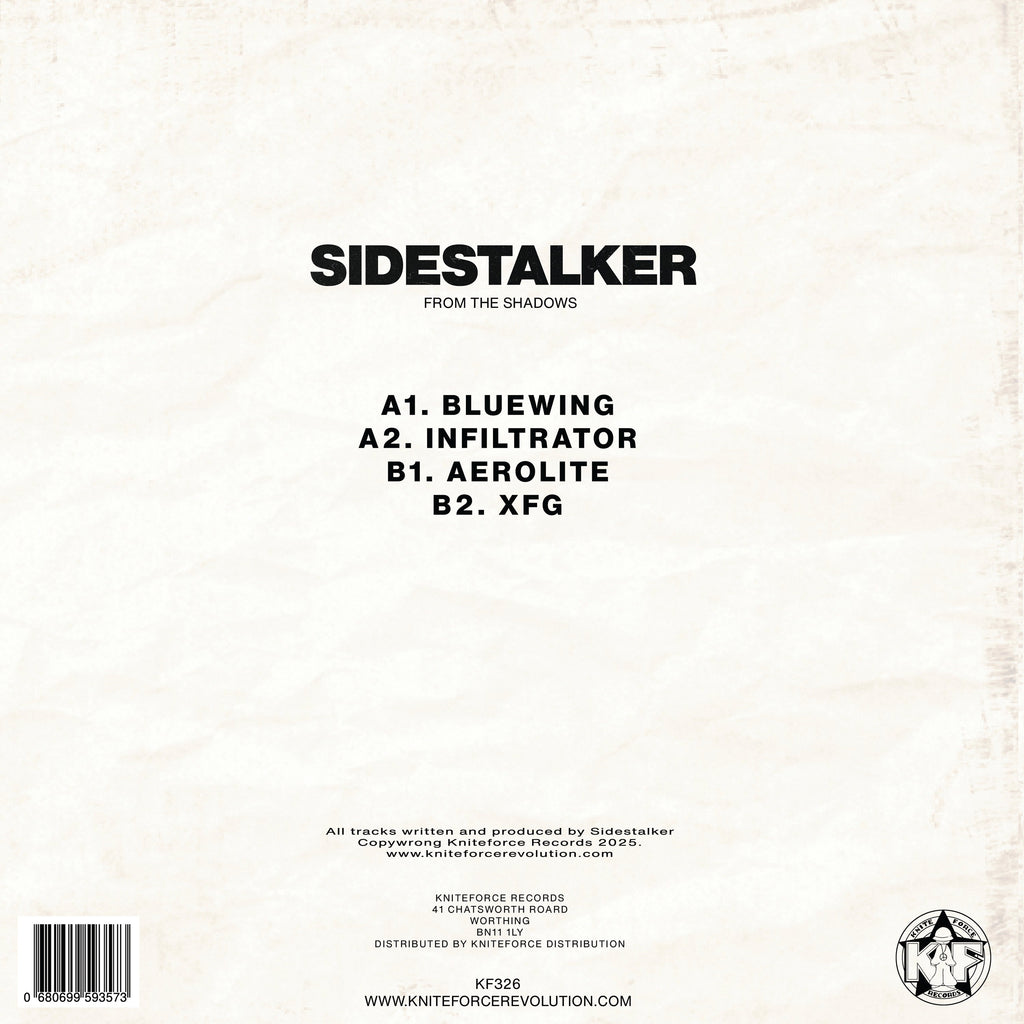 SIDESTALKER - From The Shadows EP - Kniteforce Records - KF326SE - Old Skool - 12" Colour Vinyl