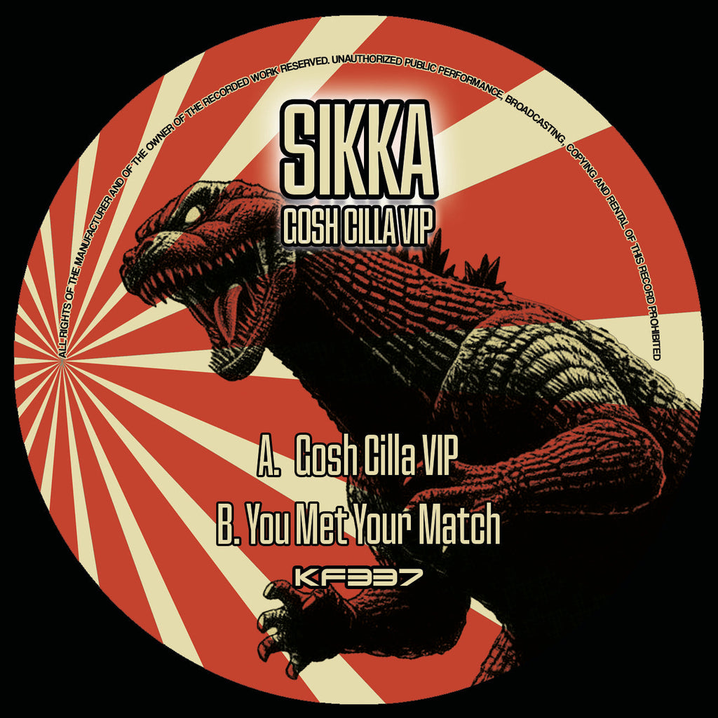 Sikka - Gosh Cilla VIP EP - Kniteforce Records - KF337 - 10" Black Vinyl