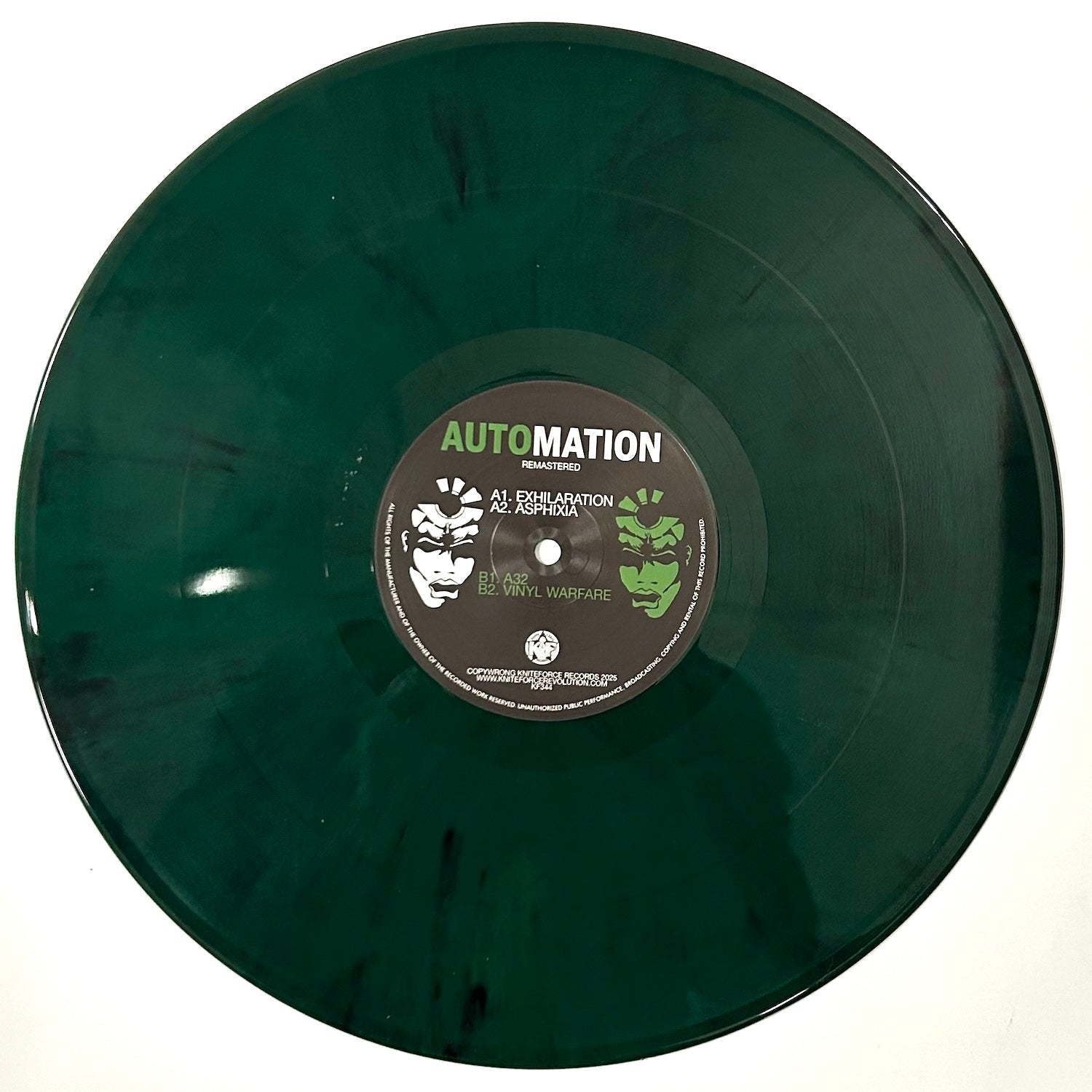 Automation - The Green EP -  Kniteforce Records - KF344SE - Old Skool - 12" Dark Green Smoked Limited Vinyl Version