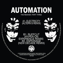 Load image into Gallery viewer, Automation - The Remixes Part Three (Altern 8, Hyper-On, New Decade) - Kniteforce Records - KF348 - Old Skool - 12" Black Vinyl