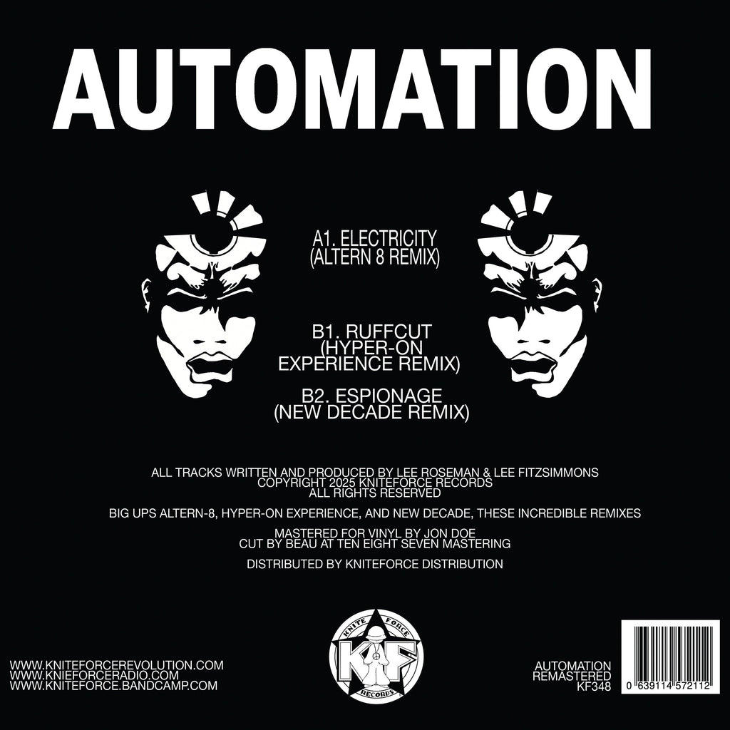 Automation - The Remixes Part Three (Altern 8, Hyper-On, New Decade) - Kniteforce Records - KF348 - Old Skool - 12" Black Vinyl