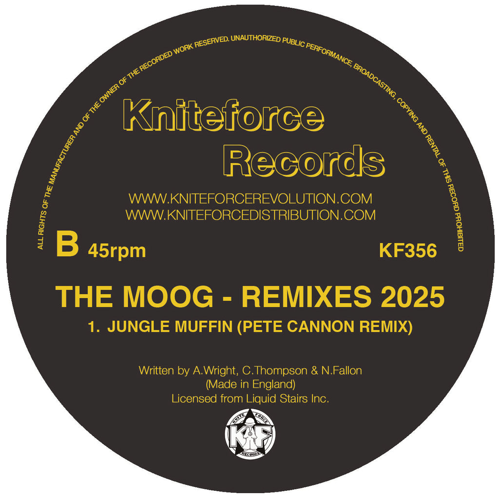 The Moog - Rush Hour - Remixes 2025 EP - Kniteforce Records - KF356 - 12" Black Vinyl