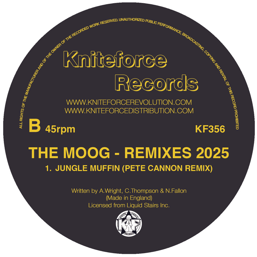 The Moog - Rush Hour - Remixes 2025 EP - Kniteforce Records - KF356 - 12