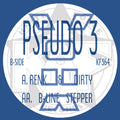 Pseudo 3 - Renk & Dirty / B-Line Stepper - Kniteforce Records - KF364 - Old Skool - 12" Black Vinyl