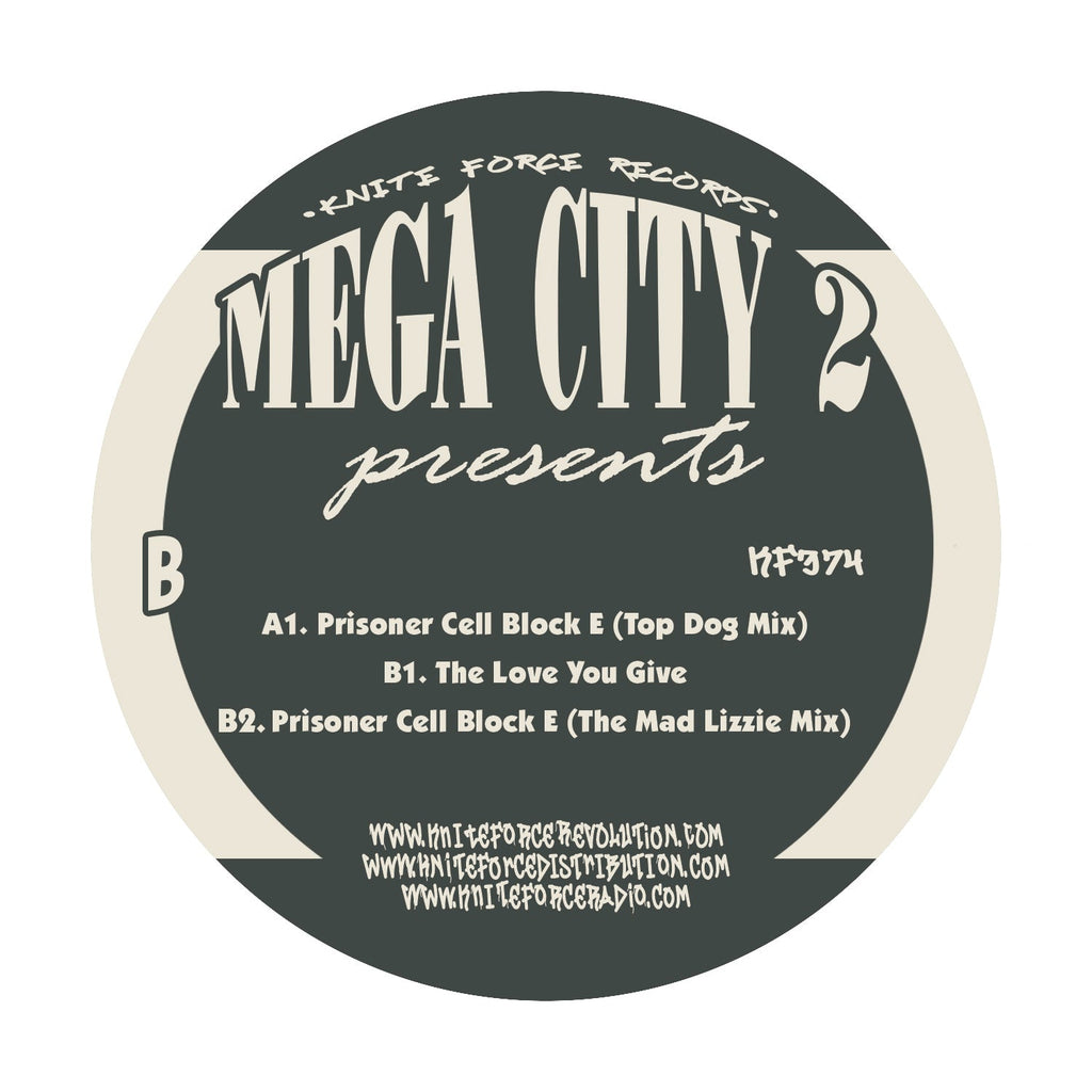 Mega City 2 - Prisoner Cell Block E EP - Kniteforce Records - KF374 - Old Skool - 12" Black Vinyl