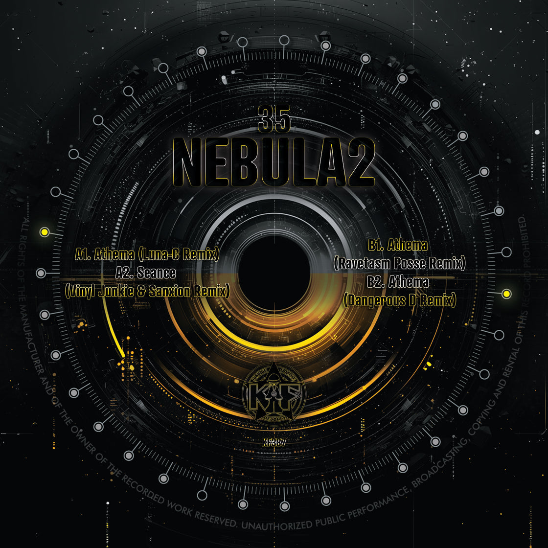 Nebula 2 - New Remixes EP - Kniteforce Records - KF387 - Old Skool - 12” Black Vinyl