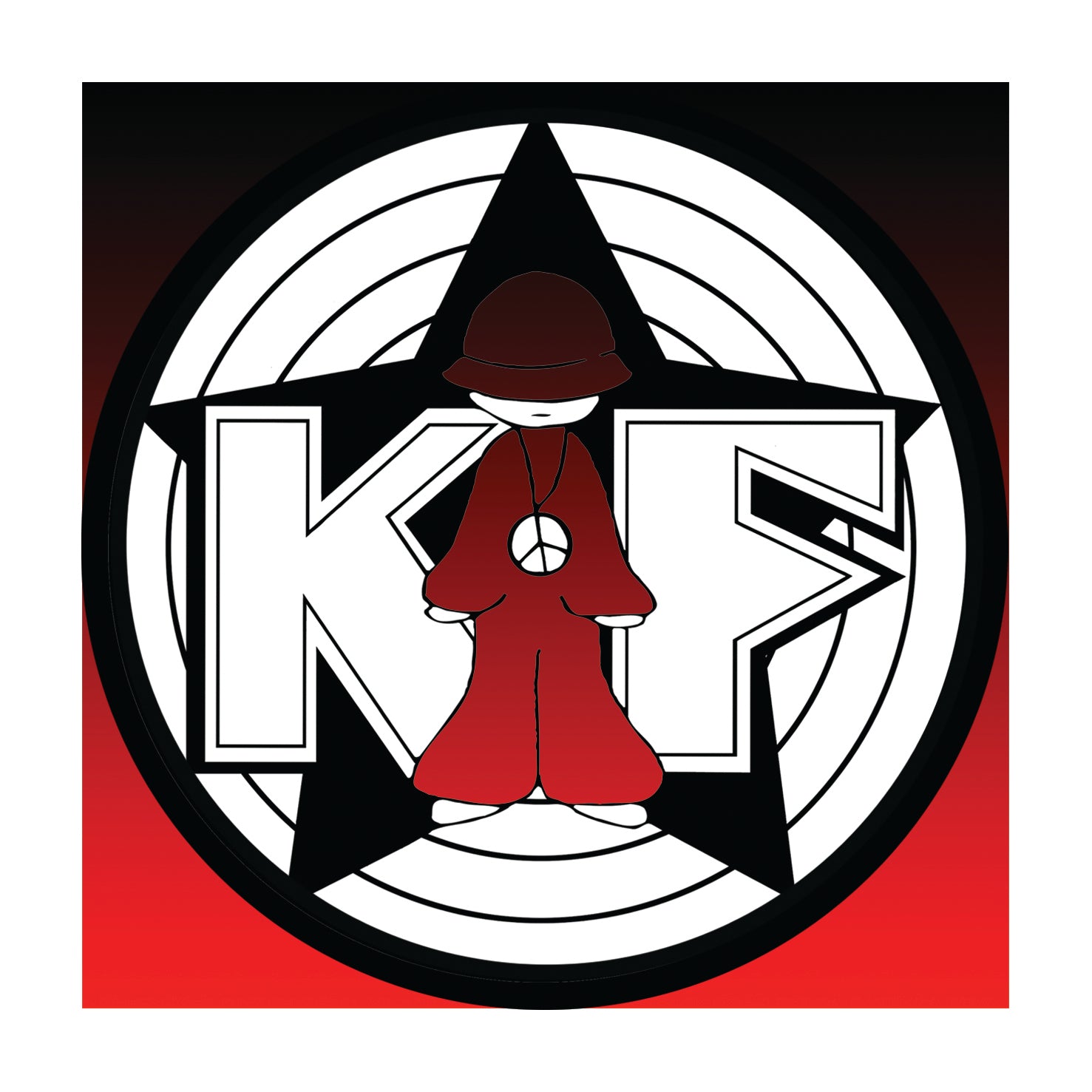 Luna-C - The Lunar Sea - Kniteforce Records - KF391SE - Old Skool - 10" Square Black & Red Vinyl