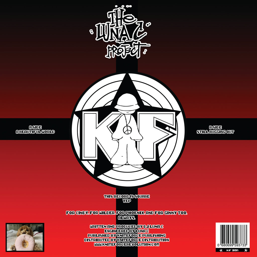 Luna-C - The Lunar Sea - Kniteforce Records - KF391SE - Old Skool - 10" Square Black & Red Vinyl