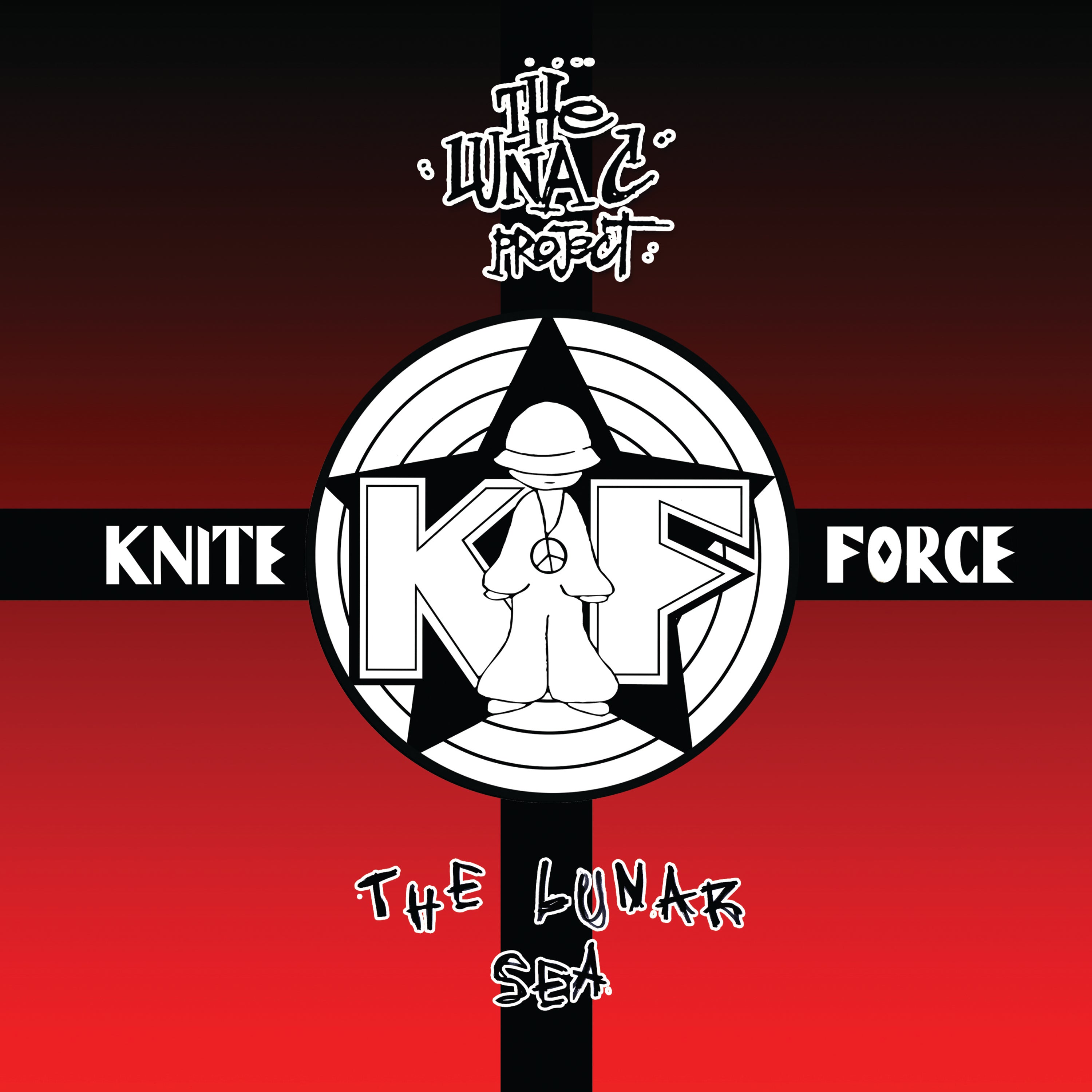 Luna-C - The Lunar Sea - Kniteforce Records - KF391SE - Old Skool - 10" Square Black & Red Vinyl