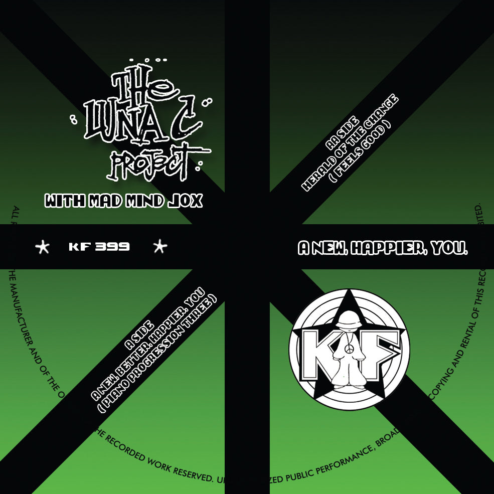 DJ Luna-C With Mad Mind Jox - A New, Happier, You - Kniteforce Records - KF399 - Old Skool - 10" Black Vinyl