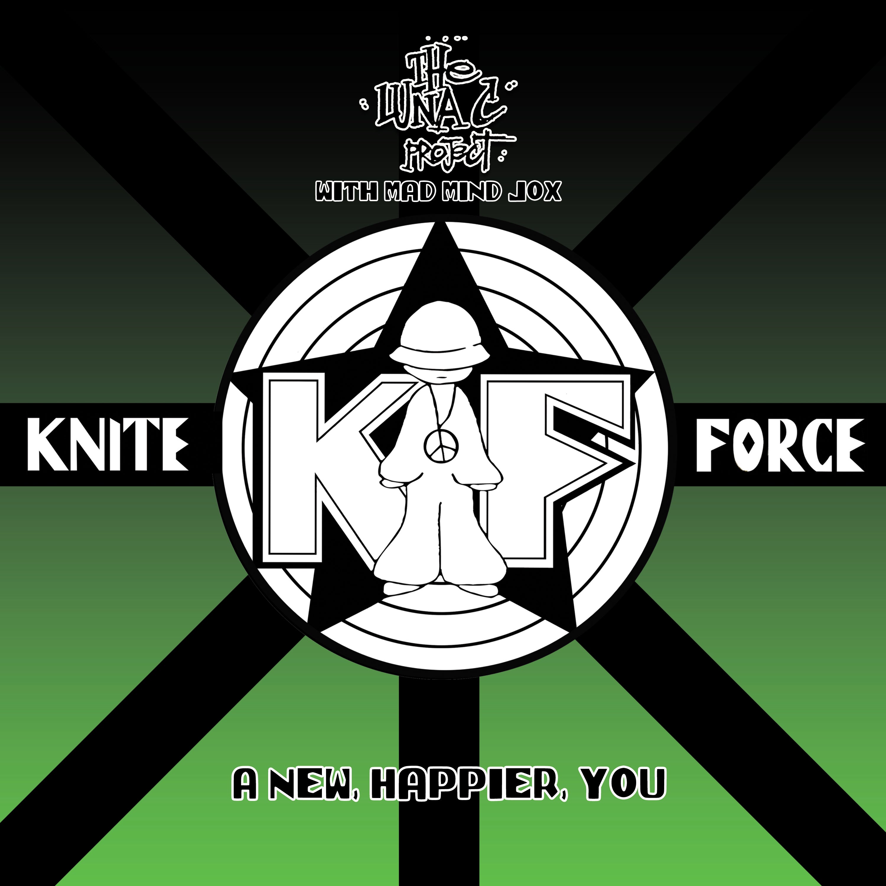 DJ Luna-C With Mad Mind Jox - A New, Happier, You - Kniteforce Records - KF399 - Old Skool - 10" Black Vinyl
