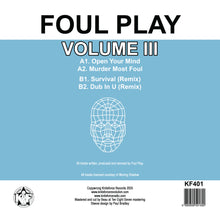Load image into Gallery viewer, Foul Play - Volume III - Kniteforce Records - KF401 - Old Skool - 12" Black Vinyl