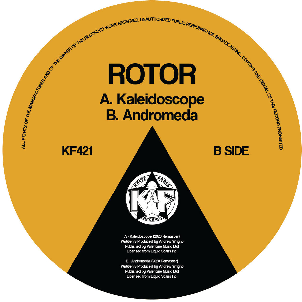 Rotor - Kaleidoscope / Andromeda - KF421 label B