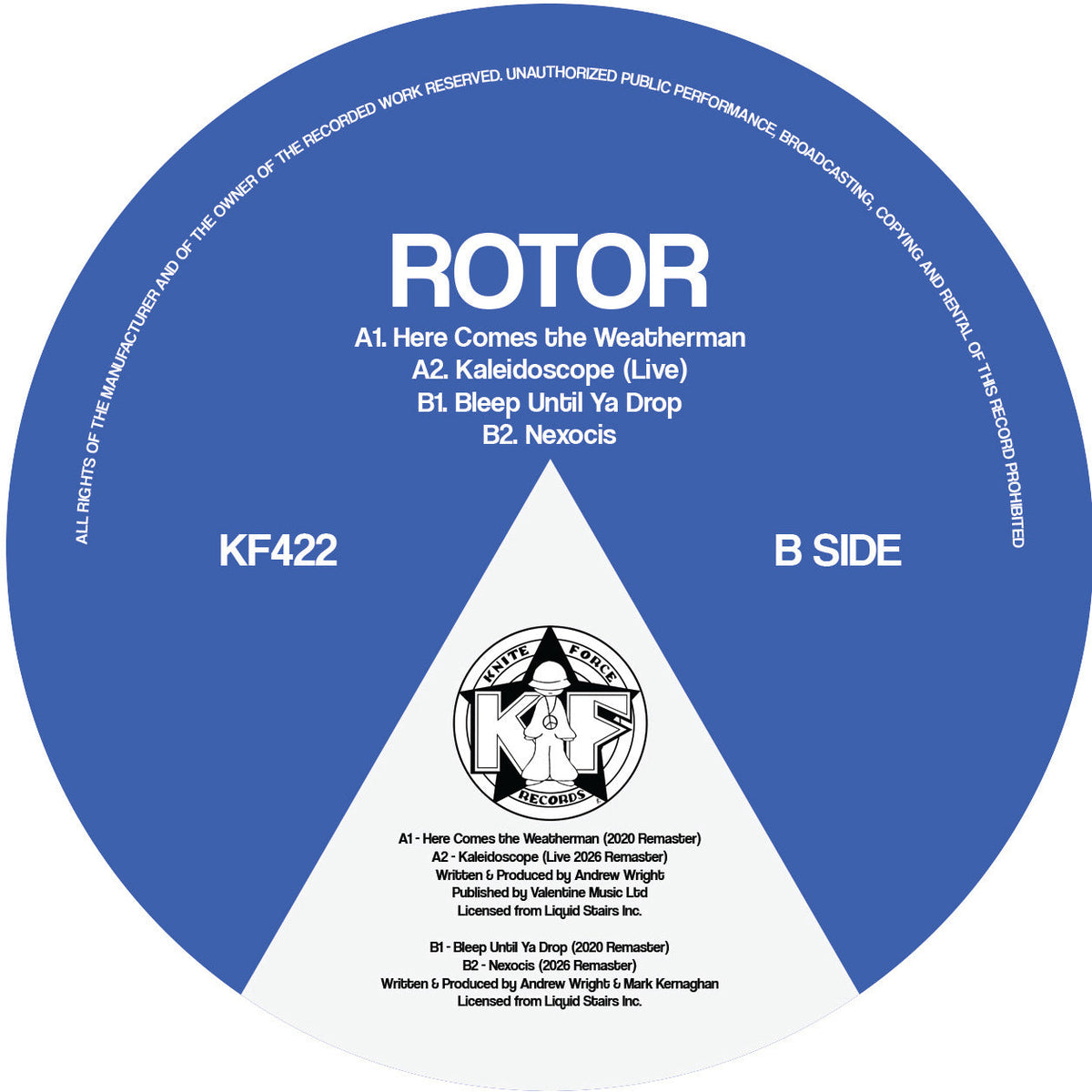 Rotor - Here Comes The Weatherman EP - KF422 label B
