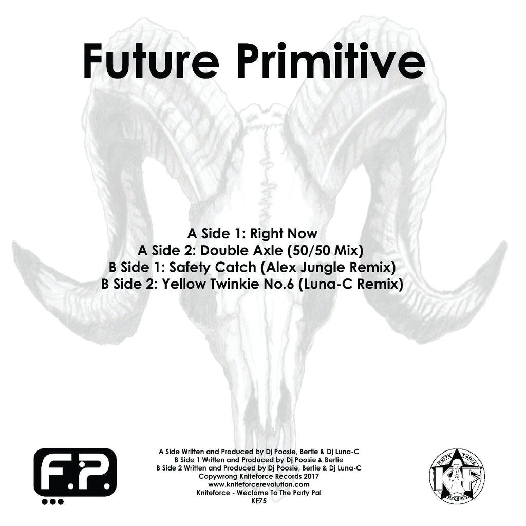 Future Primitive - Kniteforce Records - Right Now EP - 12" Grey, White and Black Marble Vinyl - KF075SE