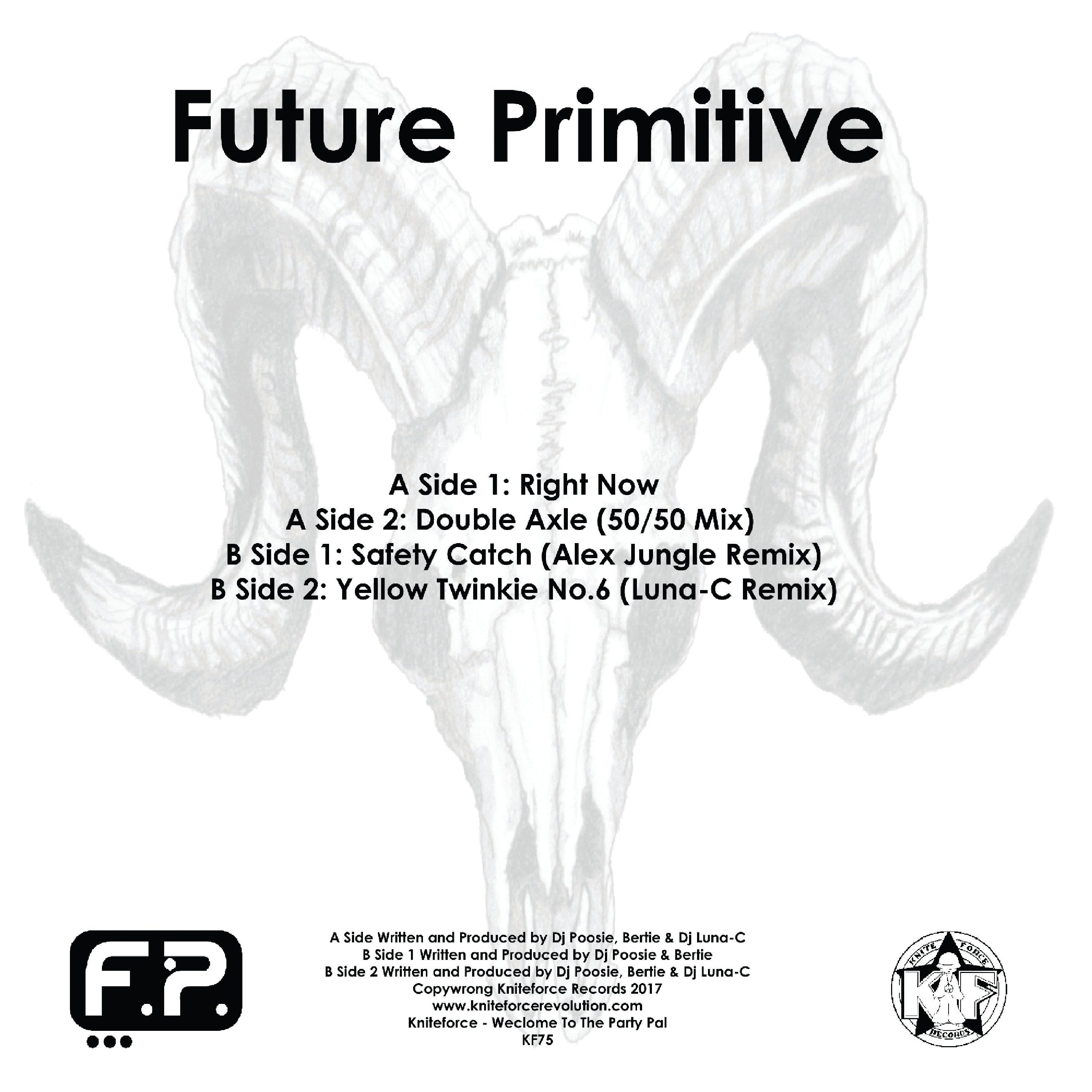 Future Primitive - Kniteforce Records - Right Now EP - 12" Grey, White and Black Marble Vinyl - KF075SE