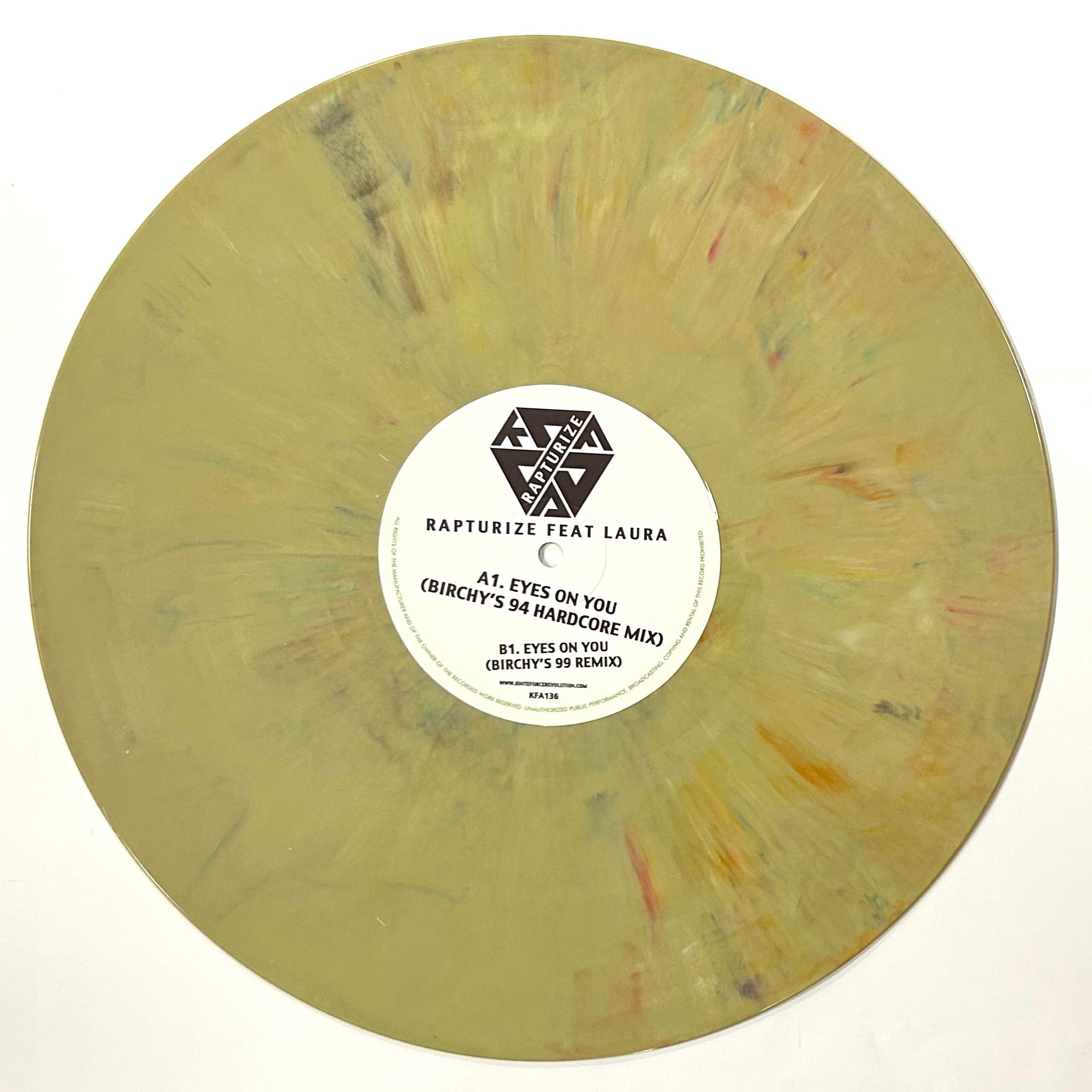 Eyes On You - B-side vinyl label photo