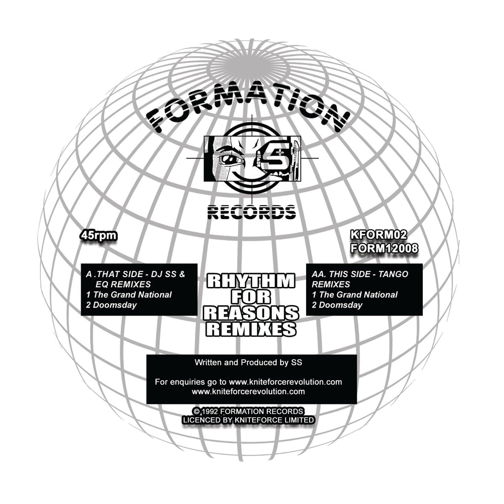Rhythm For Reasons - The Solution EP (Tango & DjSS Remixes) - Formation Records - KFORM02 - 12" Black Vinyl