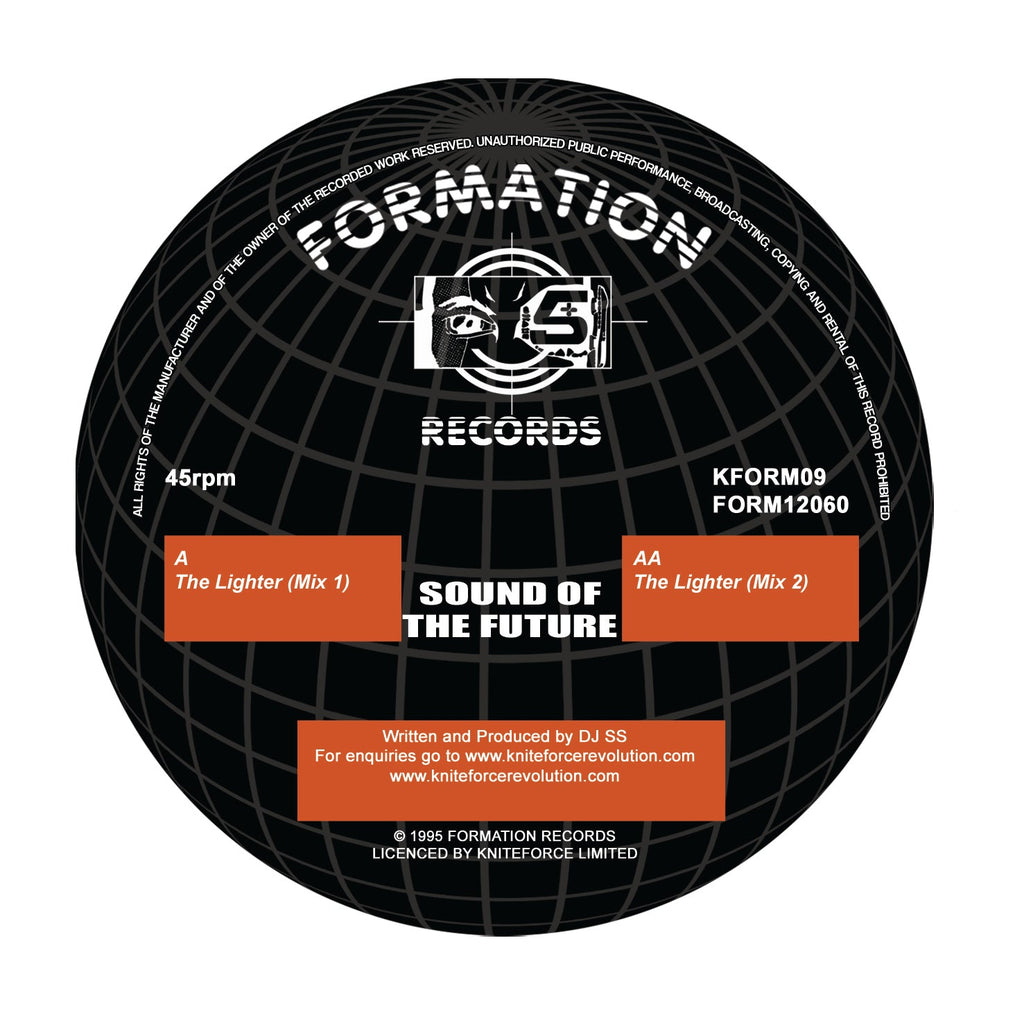Sound of The Future - The Lighter EP - Formation Records - KFORM09 - 12" Black Vinyl