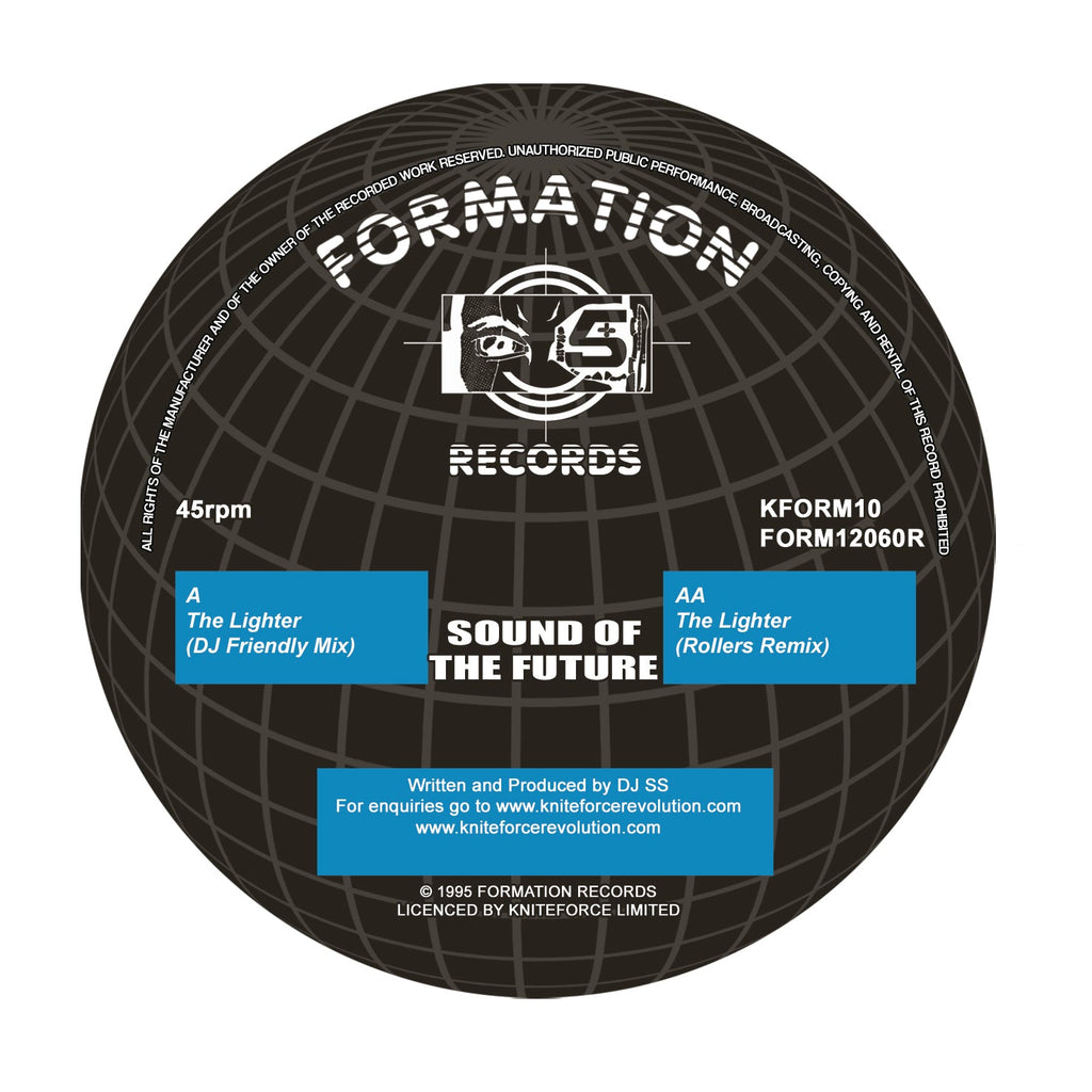 Sound of The Future - The Lighter Remixes EP - Formation Records - KFORM10 - 12" Black Vinyl