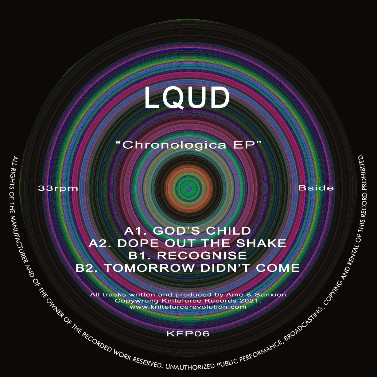 LQUD - Chronologica EP - Kniteforce Prime-  12" Vinyl - KFP06