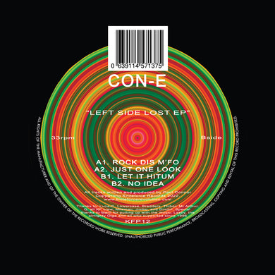 Con-E -  Left Side Lost EP  - Kniteforce Prime - 4 Track 12 