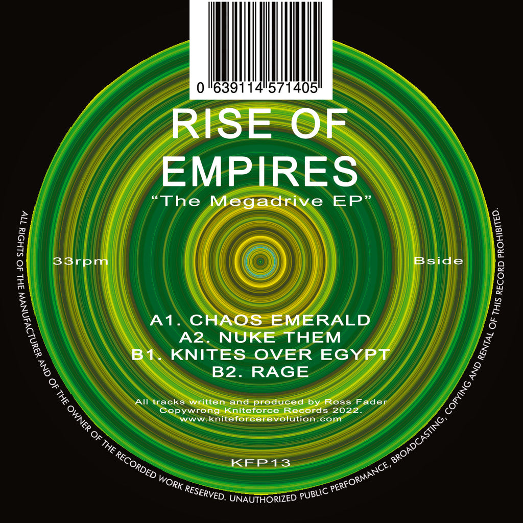 Rise Of Empires - Kniteforce Prime - The Megadrive EP - KFP13 - 12"  Vinyl - Hardcore/Rave
