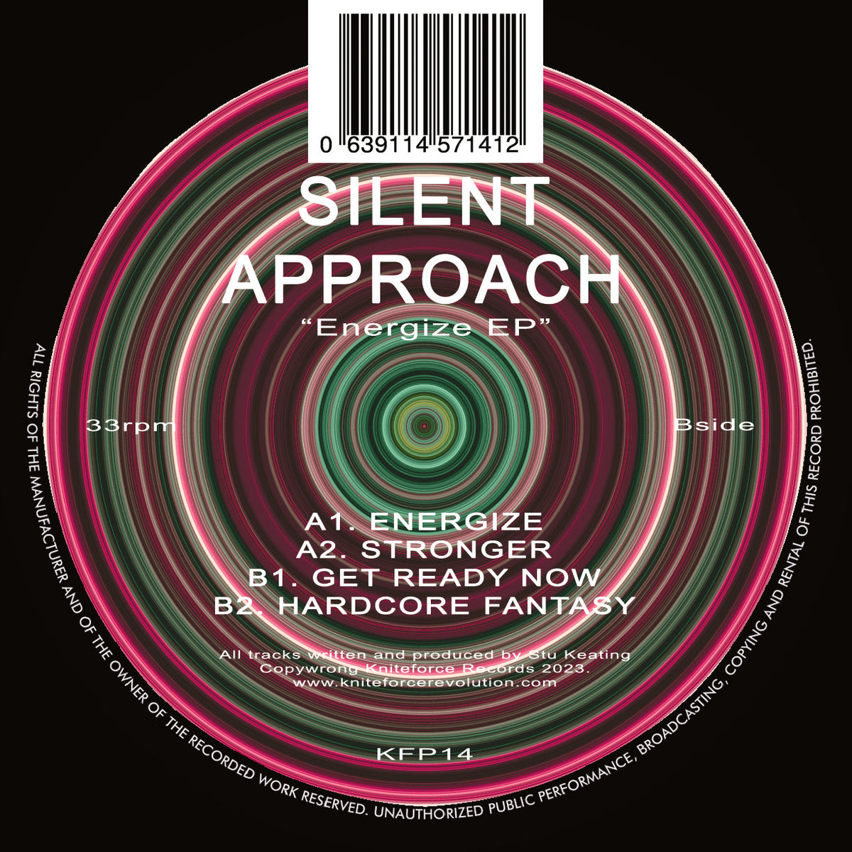Silent Approach - Kniteforce Prime - Energize EP - KFP14 - 12"  Vinyl - Hardcore/Rave
