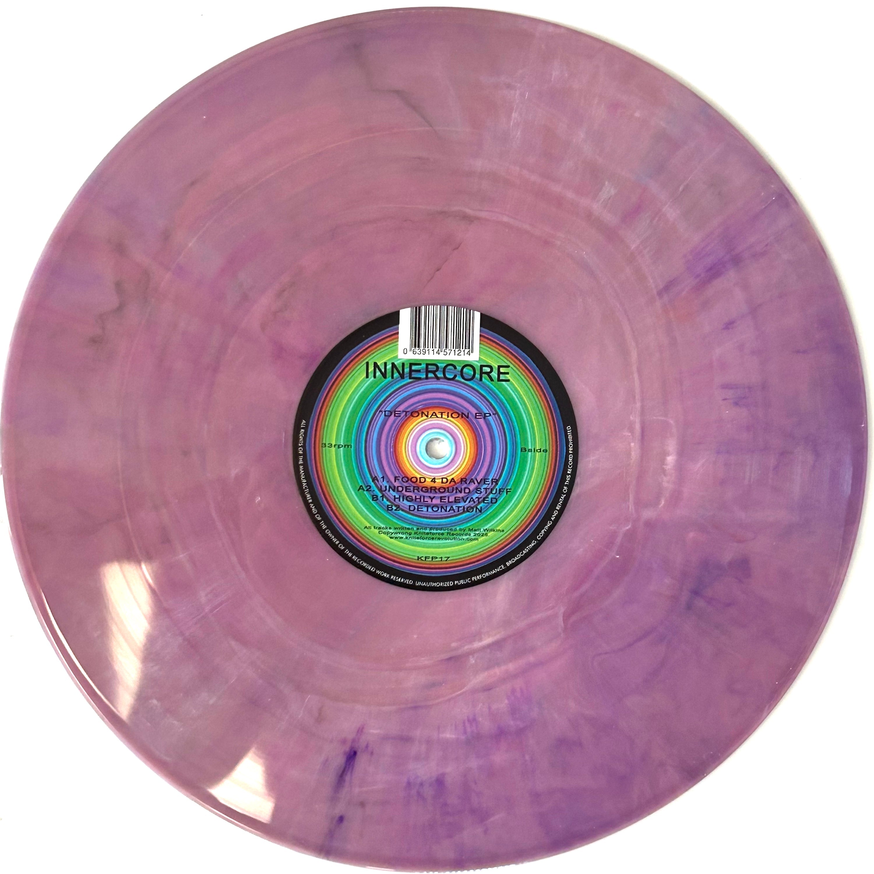 InnerCore - Detonation EP - Kniteforce Prime Records - KFP17 - Old Skool - 12" Translucent Purple Effect Vinyl