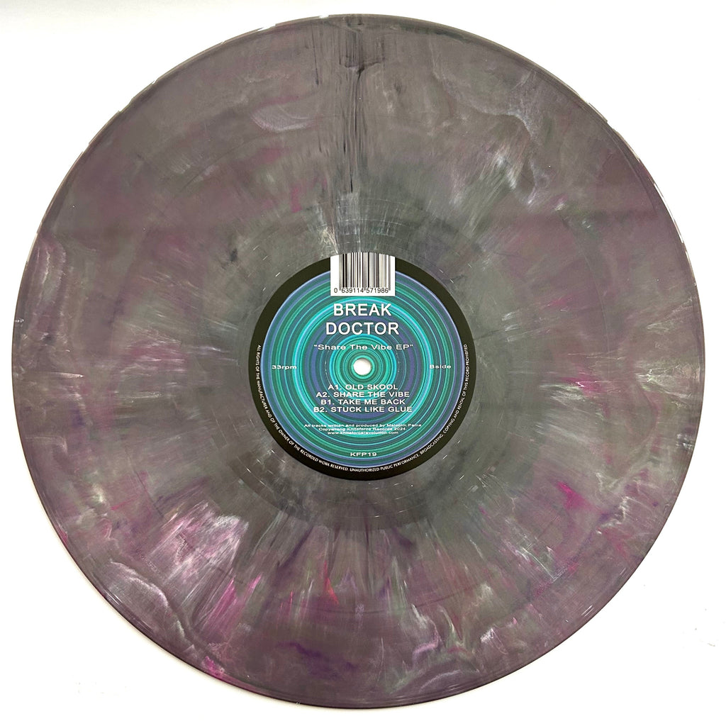 Break Doctor - Share The Vibe EP - Kniteforce Prime - KFP19 - Old School / Rave - 12" Gray Marble Vinyl