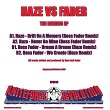 Load image into Gallery viewer, Haze V&#39;s Fader - The Remixes EP - Kniteforce Revolution Records - KFRR10 - Old Skool - 12&quot; Clear Red Colour Vinyl