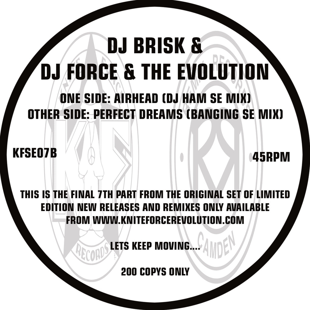 DJ Brisk / DJ Force & The Evolution - Kniteforce Special Edition Volume 7 - KFSE07 back