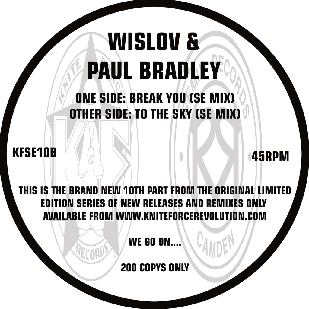 Wislov / Paul Bradley - Kniteforce Special Edition Volume 10 - KFSE10 back
