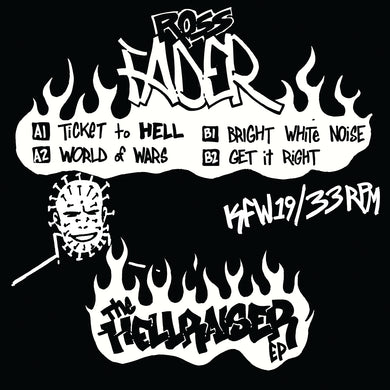 Kniteforce White - Ross Fader - The Hellraiser EP -  Ticket To Hell/World Of Wars - KFW19 - 12