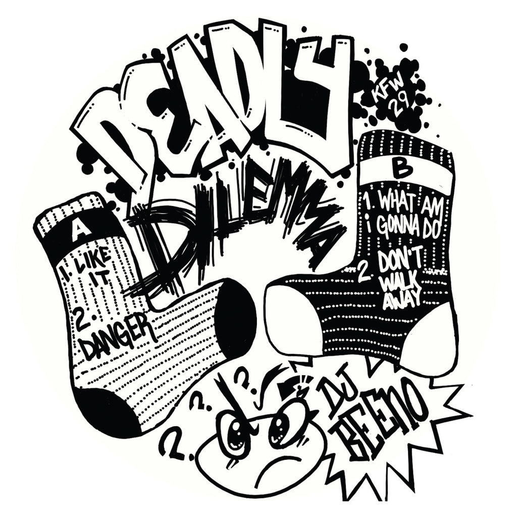 DJ Beeno - Deadly Dilemma - Kniteforce White Records - KFW29 - Old Skool - 12" Colour Vinyl