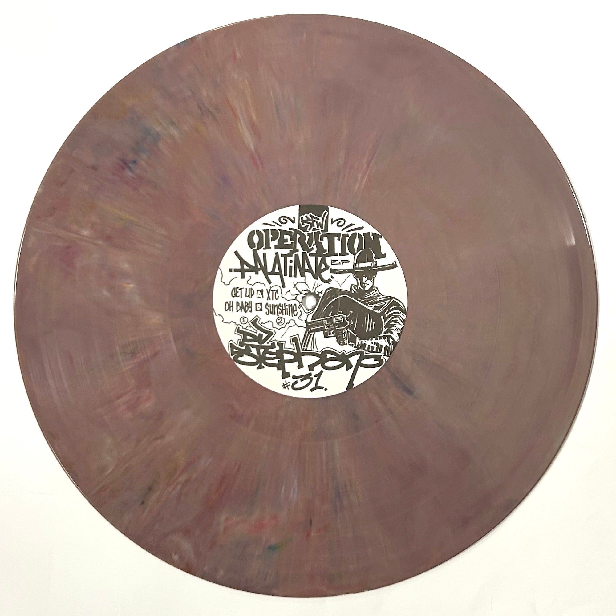 Operation Palatinate EP - B-side vinyl label photo