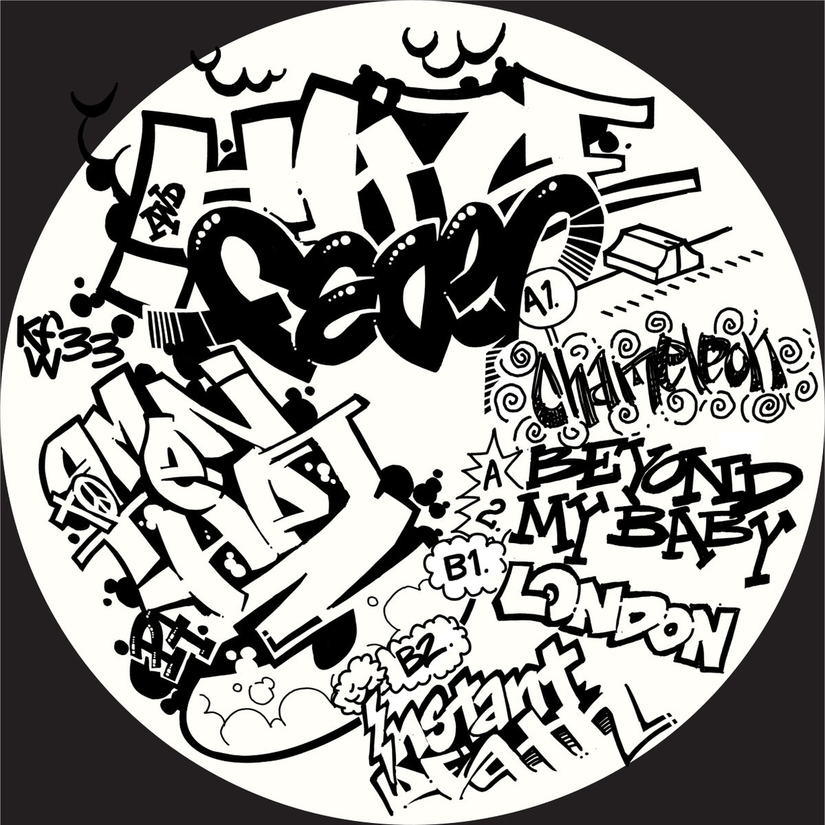 Haze 'n' Fader - Amen To That Part 3 - KFW33 side B label