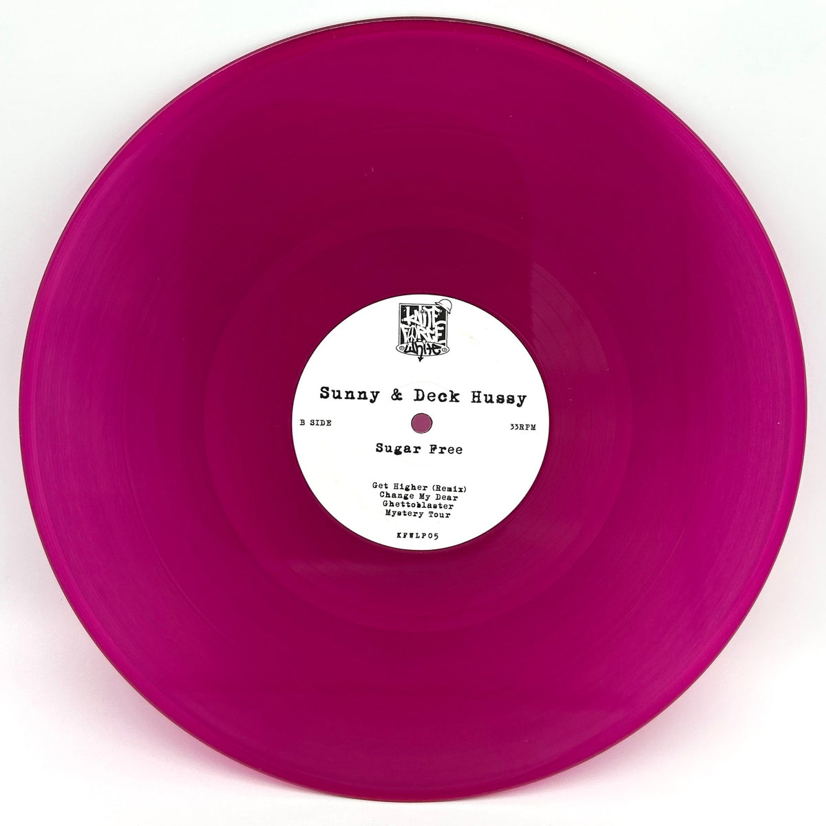 Sunny & Deck Hussy - Sugar Free - KFWLP05 purple vinyl side B