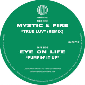 Mystic & Fire / Eye On Life - Tru Love / Pumpin It Up EP - Hectic Records - KHECT05SE - Smoked Green Vinyl