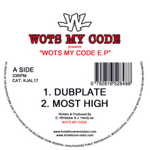 Load image into Gallery viewer, Just Another Label - Wots My Code - Wots My Code EP (inc. Dubplate) - Kniteforce - 12&quot; Vinyl -  KJAL17