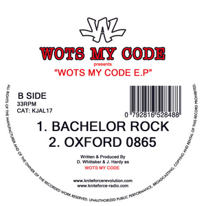 Just Another Label - Wots My Code - Wots My Code EP (inc. Dubplate) - Kniteforce - 12" Vinyl -  KJAL17