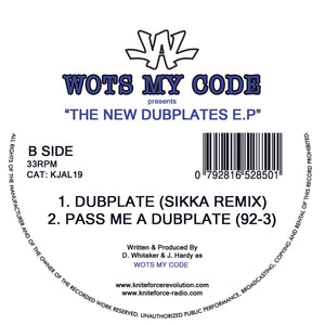Just Another Label - Wots My Code - The New Dubplates EP - Bay B Kane / Sika - Kniteforce - 12" Vinyl -  KJAL19